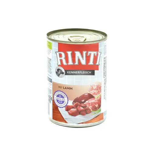 Hrana umeda pentru caini Rinti cu miel 400 g