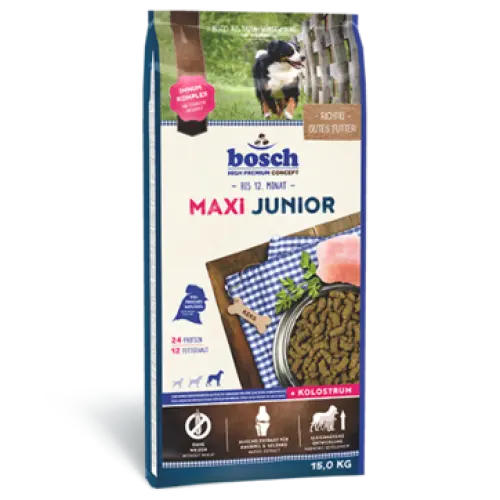 Hrana uscata pentru caini Bosch Maxi Junior 15 kg