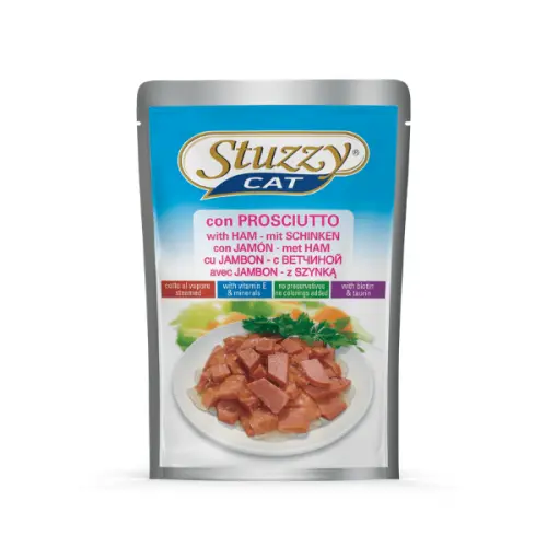 Hrana umeda pentru pisici Stuzzy cu sunca 100 g