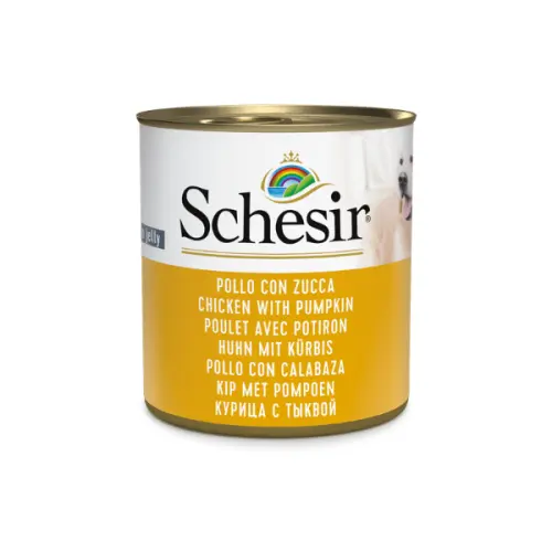 Hrana umeda penru caini Schesir fruit pui si dovleac 285 g