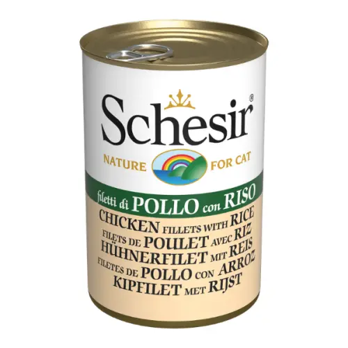 Hrana umeda pentru pisici Schesir Pui-Orez 140gr