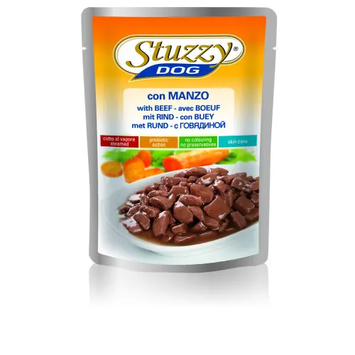 Hrana umeda pentru caini Stuzzy cu vita 100 g