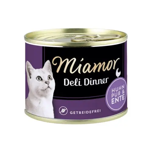 Hrana umeda pentru pisici Miamor Grain Free cu pui si rata 175 g