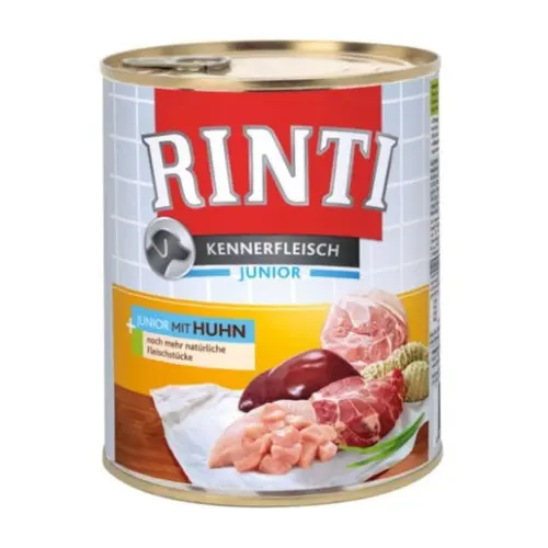 Hrana umeda pentru caini Rinti Adult cu pui 800 g