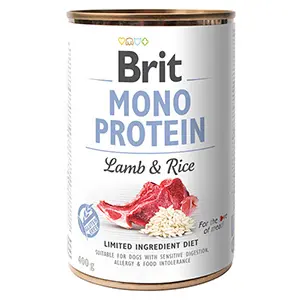 Brit Mono Protein Lamb and Brown Rice, Pachet 5 X 400 g