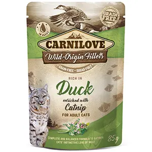 Carnilove Cat Pouch Rich in Duck With Catnip 85 g