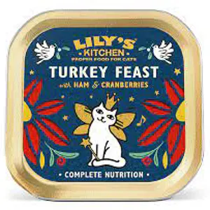 Lilys Kitchen Christmas Turkey and Ham Feast for Cats 85 g