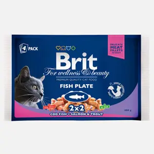 Brit Premium Cat multipack felii de peste 4 x 100 gr