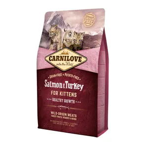 Carnilove Salmon and Turkey for Kittens-Healhty Growth 400 g