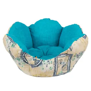 Culcus Floare Vatelina Marimea 1 (35x25 cm) Albastru