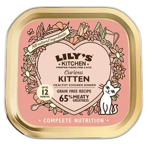 Lilys Kitchen Curious Kitten Chicken Dinner Wet Food 85 g