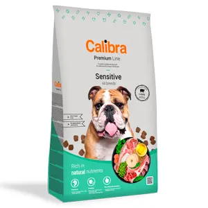 Calibra Dog Sensitive 12 kg: miel, fara grau, cu omega-3 si omega-6