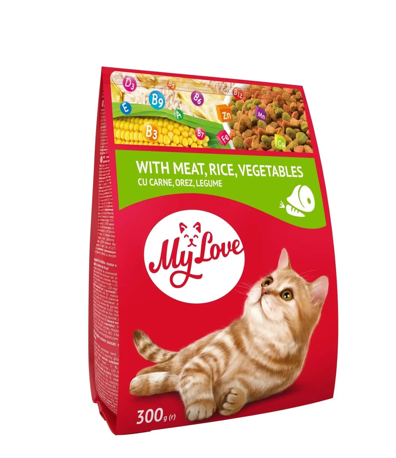 My Love Cat - Hrana uscata completa - Carne si Legume - 300g