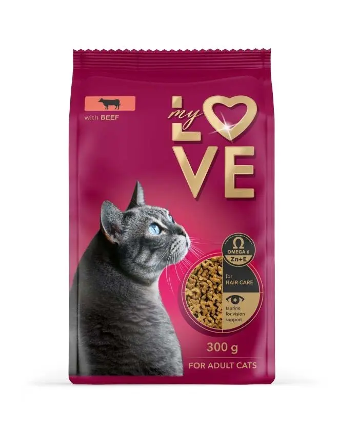 My Love Adult Cat - Hrana uscata completa - Vita - 300g