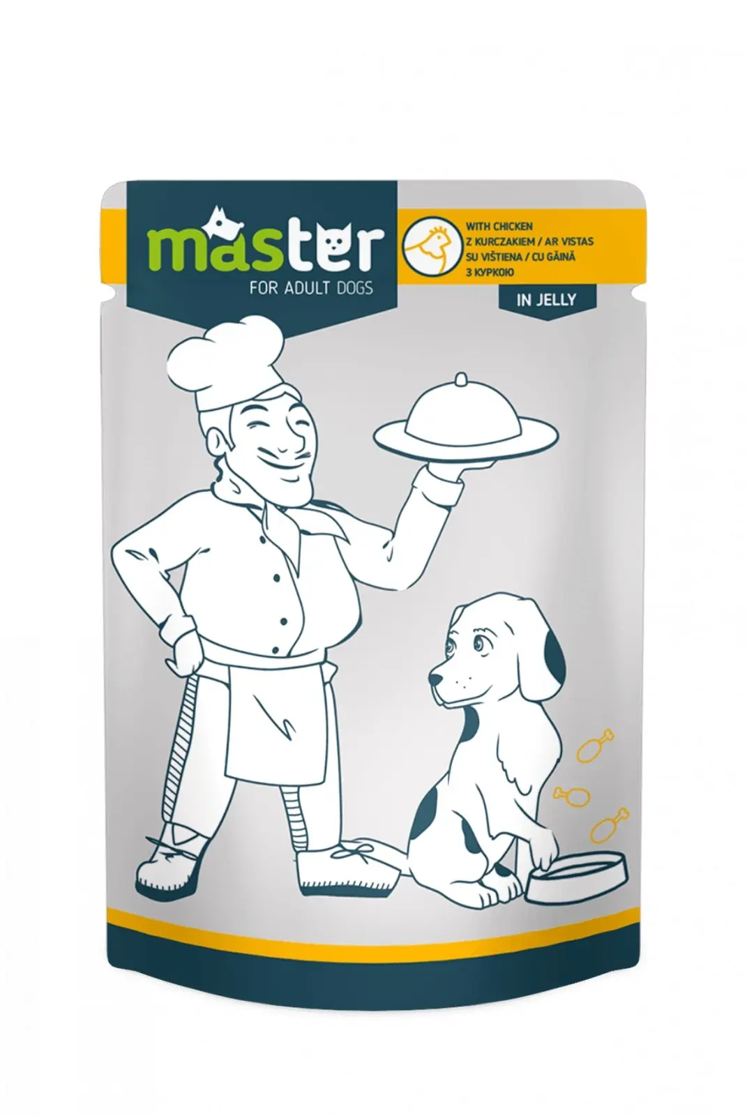 Master Adult - Hrana umeda profesionala - Pui - 80g