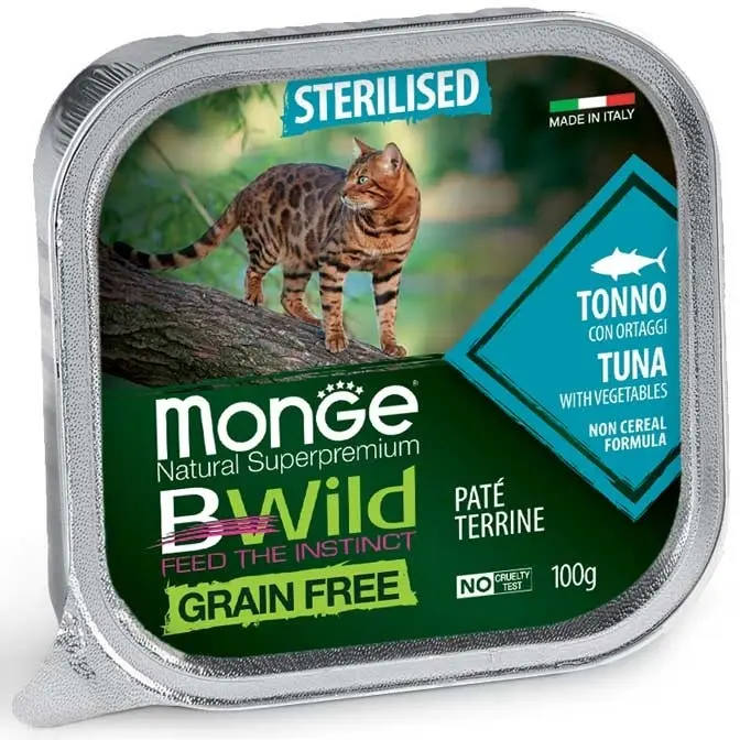 Monge BWild Pate Sterilised Cat - Hrana umeda super-premium - Ton - 100g