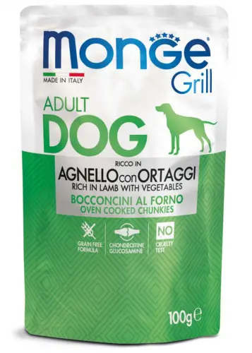Monge Grill Chunkies Adult - Hrana umeda super-premium - Miel - 100g