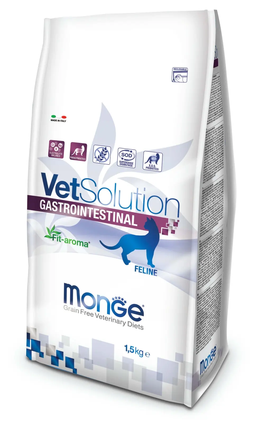Monge VetSolution Gastrointestinal Feline, Pachet 2 X -1.5 kg