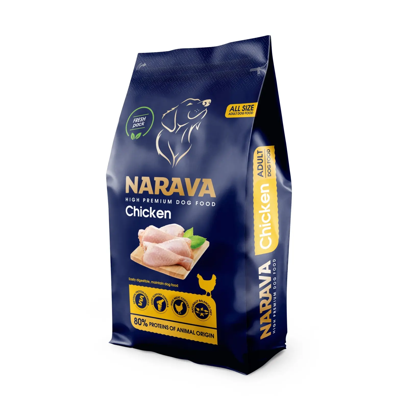 Narava Adult All Size - Hrana uscata premium - Pui - 15kg