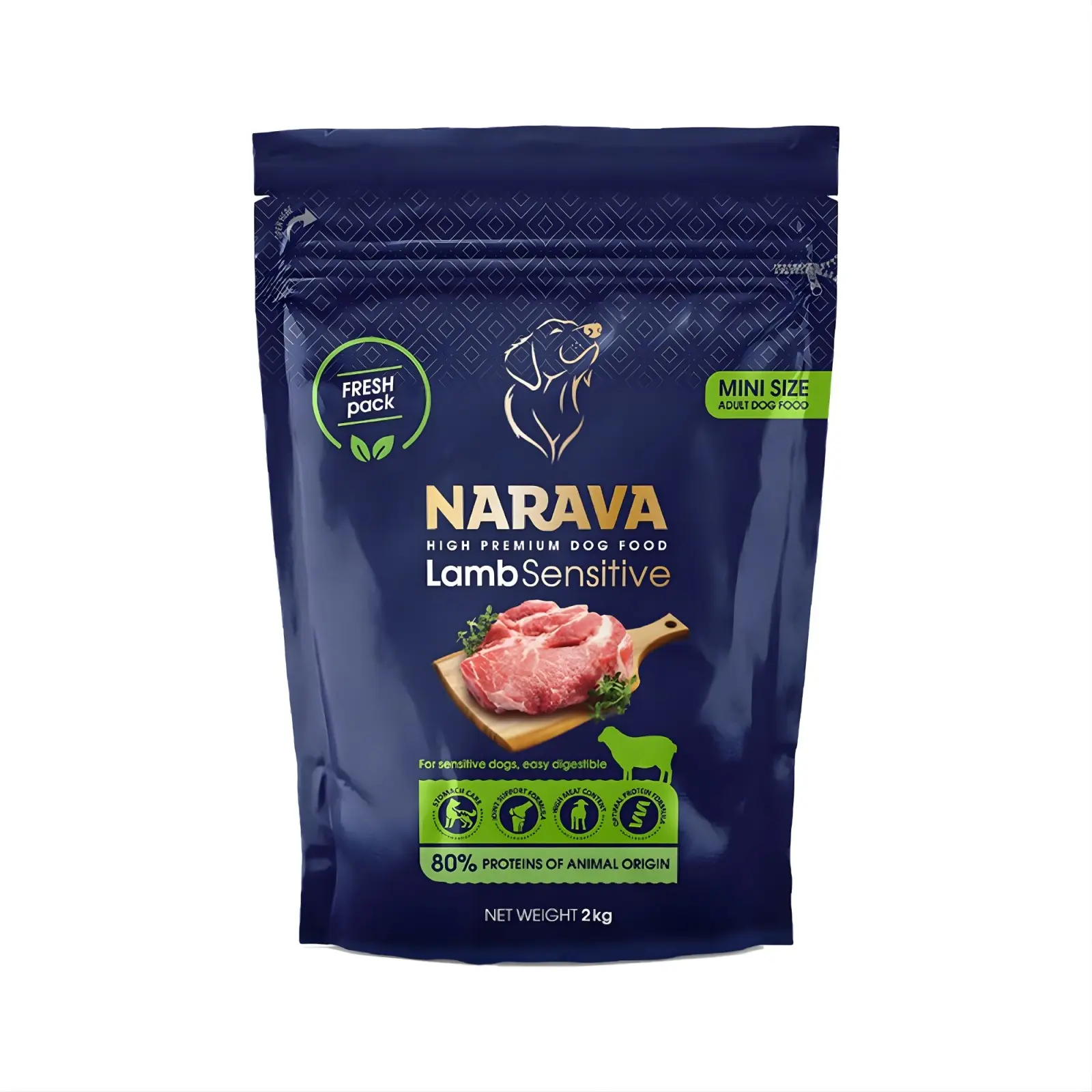 Narava Adult Mini Size - Hrana uscata premium - Miel - 2kg