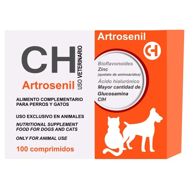 Artrosenil, supliment nutritiv pentru caini si pisici: 100 comprimate