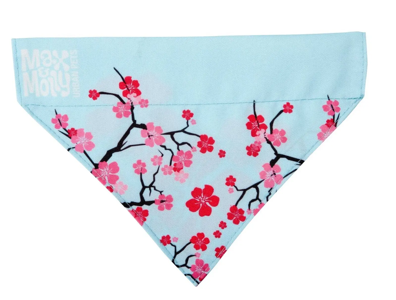 Bandana pentru caini Max & Molly, cherry bloom, reversibila, dimensiuni 22.5 cm x 17 cm x 4.5 cm