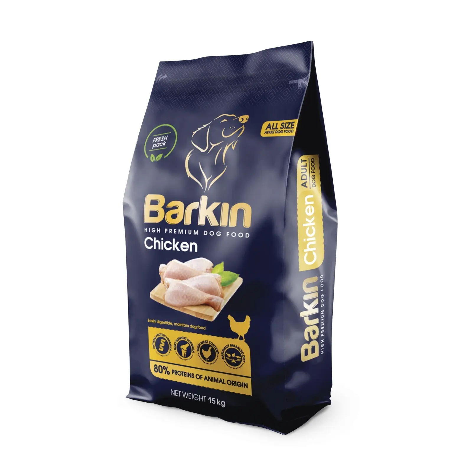 Barkin Adult All Size - Hrana uscata premium - Pui - 15kg