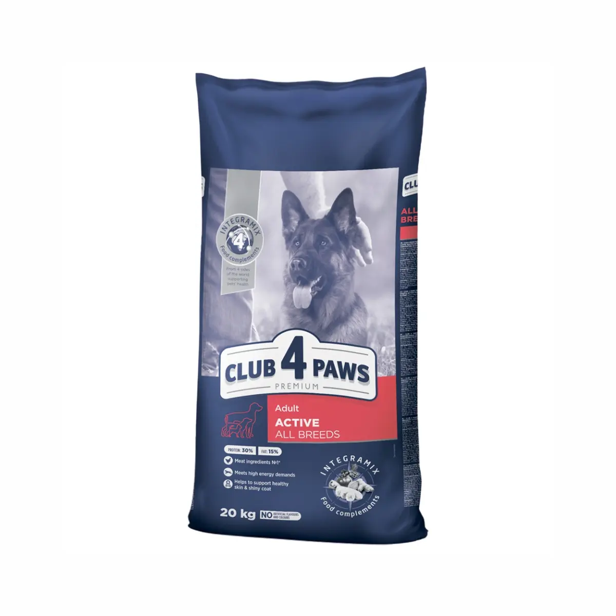 Club 4 Paws Active Adult All Breeds - Hrana uscata premium - Pui - 20kg