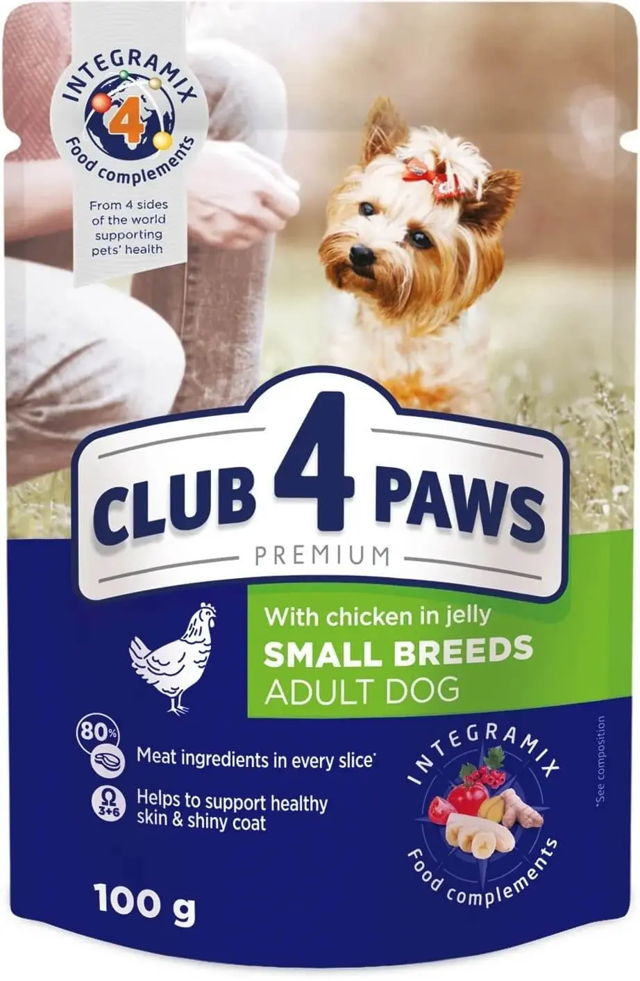 Club 4 Paws Adult Mini - Hrana umeda premium - Pui - 100g