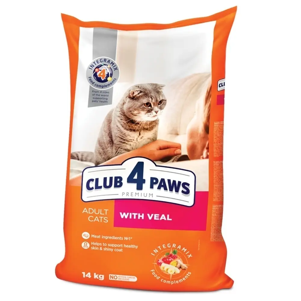 Club 4 Paws Cat - Hrana uscata premium - Vita - 14kg