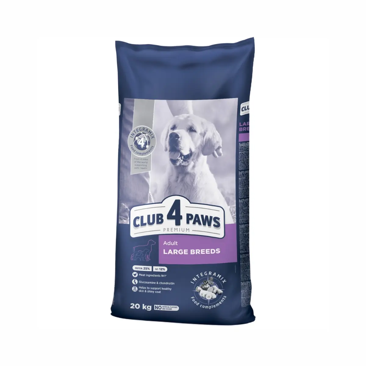 Club 4 Paws Large Breeds - Hrana uscata premium - Pui - 20kg