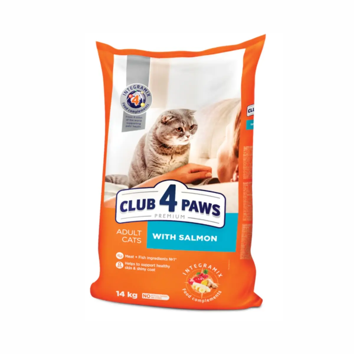 Club 4 Paws Premium - Hrana uscata pentru pisici adulte - Somon - 14kg