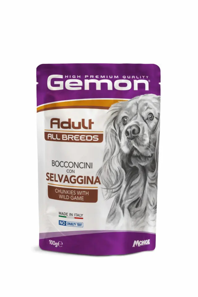 Gemon Chunkies Adult All Breeds - Hrana umeda completa - Vanat - 100g