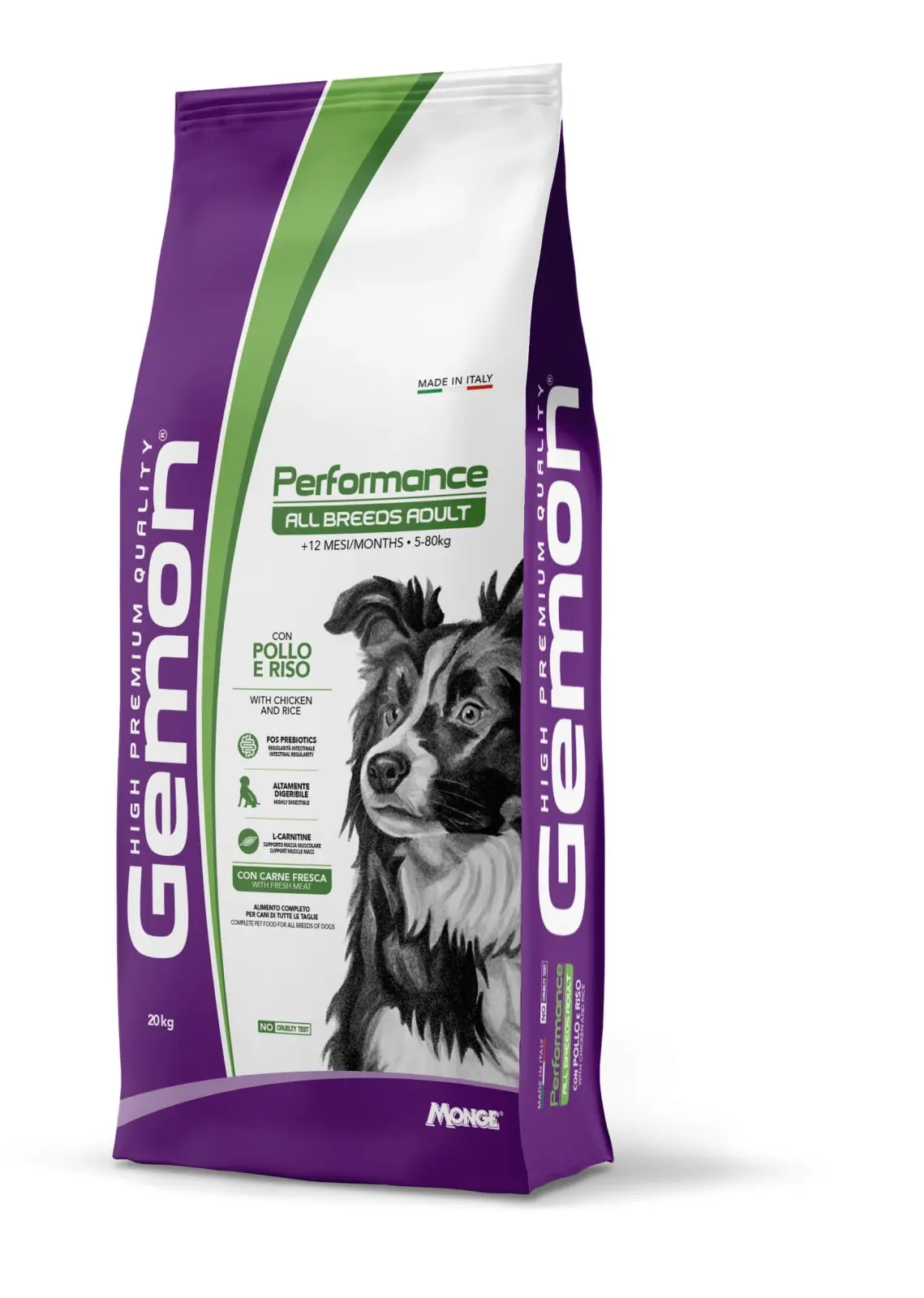 Gemon Performance Adult All Breeds - Hrana uscata completa - Pui si Orez - 20kg