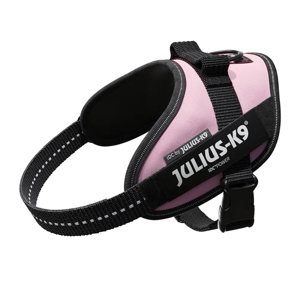 Ham JK9 IDC Power, roz, reflectorizant, circumferinta piept 49-67 cm, pentru caini cu greutate de 7-15 kg