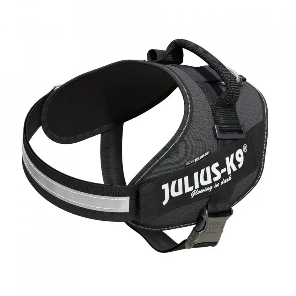 Ham K9 IDC Power, gri, reflectorizant, pentru caini cu greutate de 28-40 kg, marimea 2