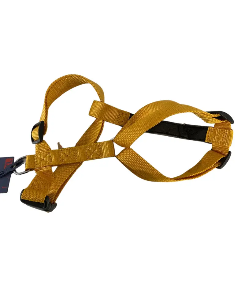 Ham ajustabil din nylon, ocru, usor de curatat, latime 2.5 cm, dimensiuni de reglare 50-70 cm