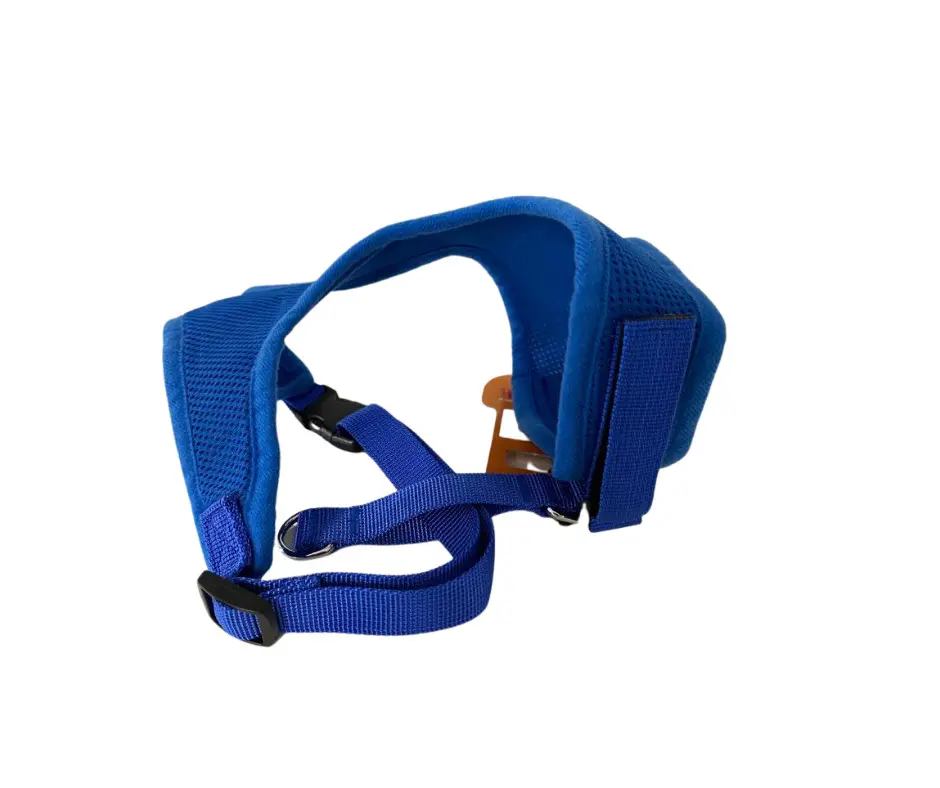 Ham ajustabil confort, albastru, captusit cu burete, dimensiuni torace 48-58 cm x gat 33-38 cm