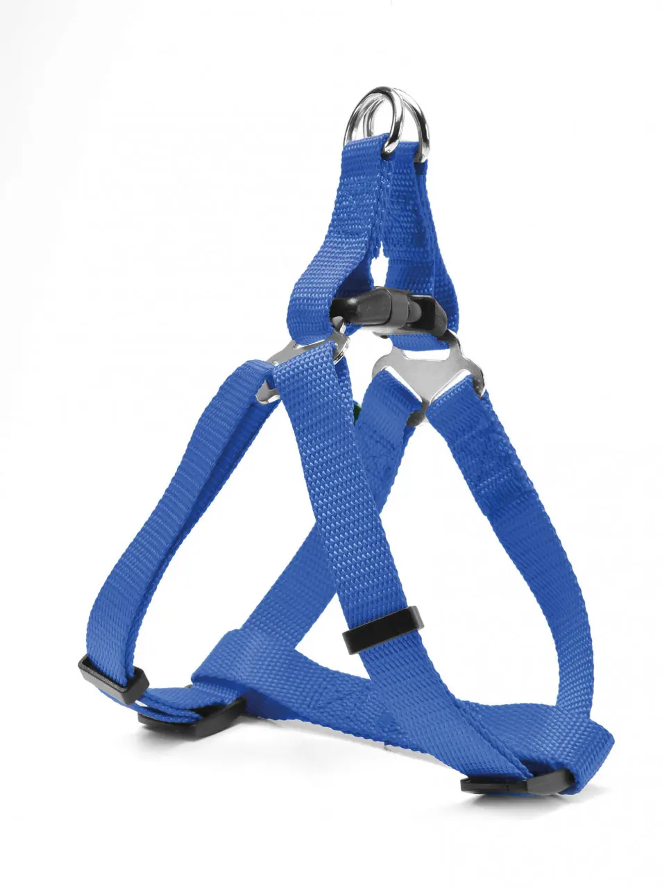 Ham ajustabil din nylon, albastru, confortabil, circumferinta 30-51 cm, marime M