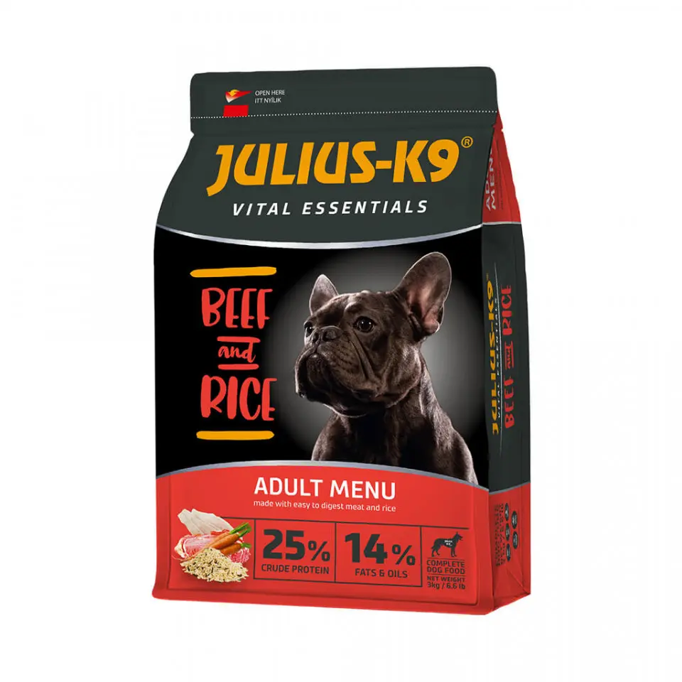 Julius K9 Adult Vital Essentials - Hrana uscata premium - Vita si Orez - 12kg