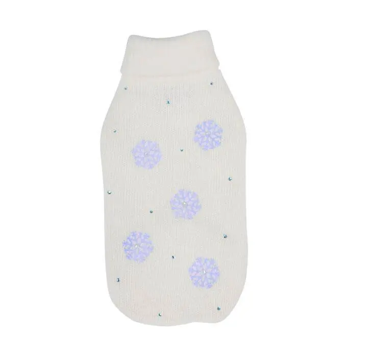 Pulover Romantic Snowflake - S - Albastru