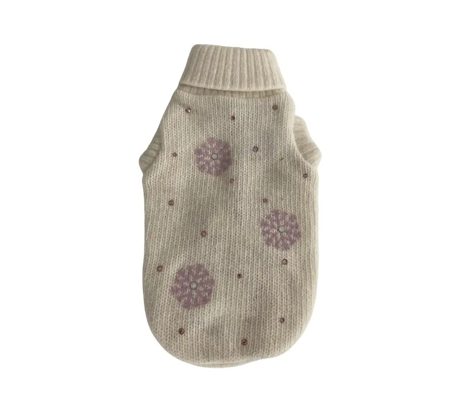 Pulover Romantic Snowflake - S - Roz
