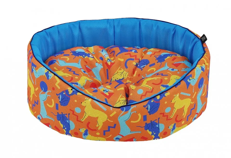 Pat caine - CAZO Abstract Dogs Orange - 50x46cm