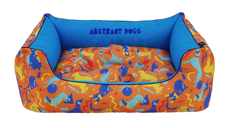 Pat caine - CAZO Abstract Dogs Orange - 95x75cm