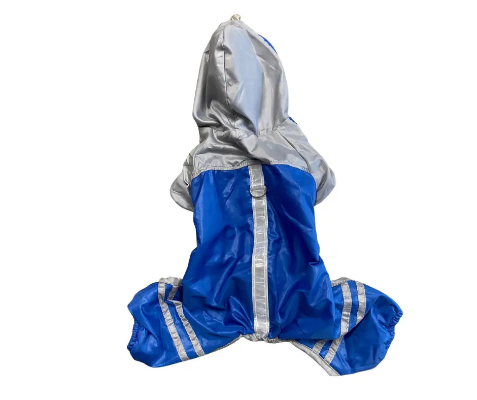 Pelerina ploaie, dungi flourescente - Albastru - S