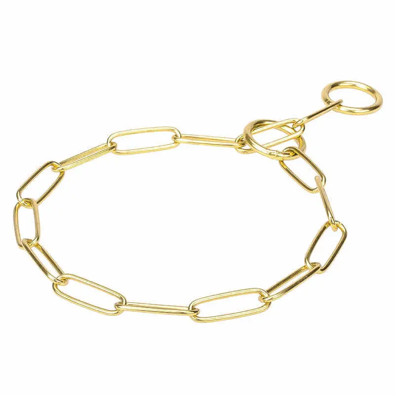 Zgarda dresaj Sprenger, cupru, confortabila pentru blana lunga, 4 mm x 76 cm