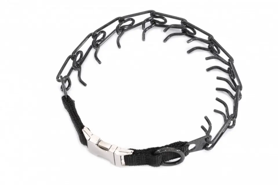 Zgarda forta, otel inoxidabil negru, ajustabila, 3.2 mm x 53 cm