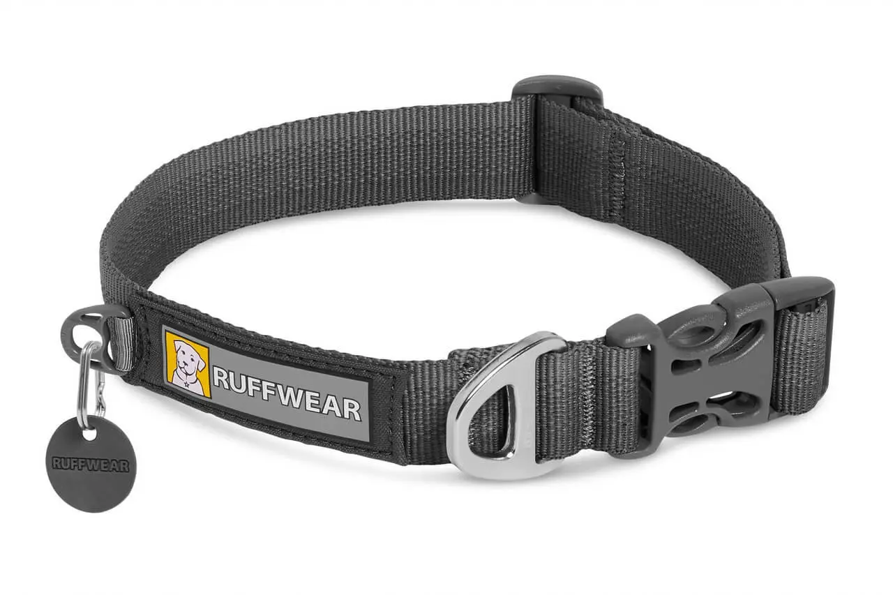 Zgarda caini Front Range Ruffwear, gri twilight, reglabila, 28-36 cm