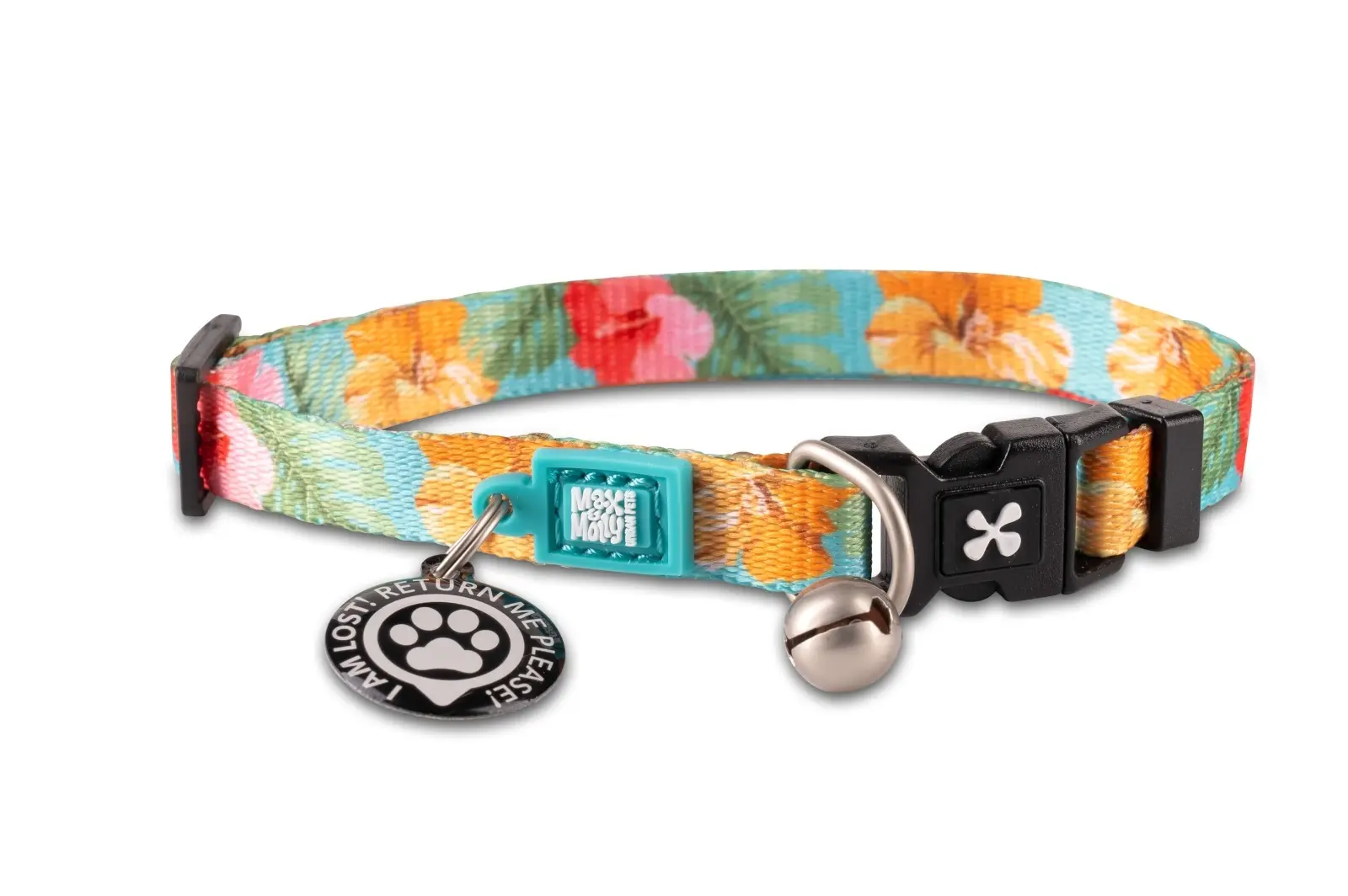 Zgarda inteligenta pentru pisici cu incuietoare de siguranta si sistem QR pentru localizare Max & Molly Smart ID, Exotique