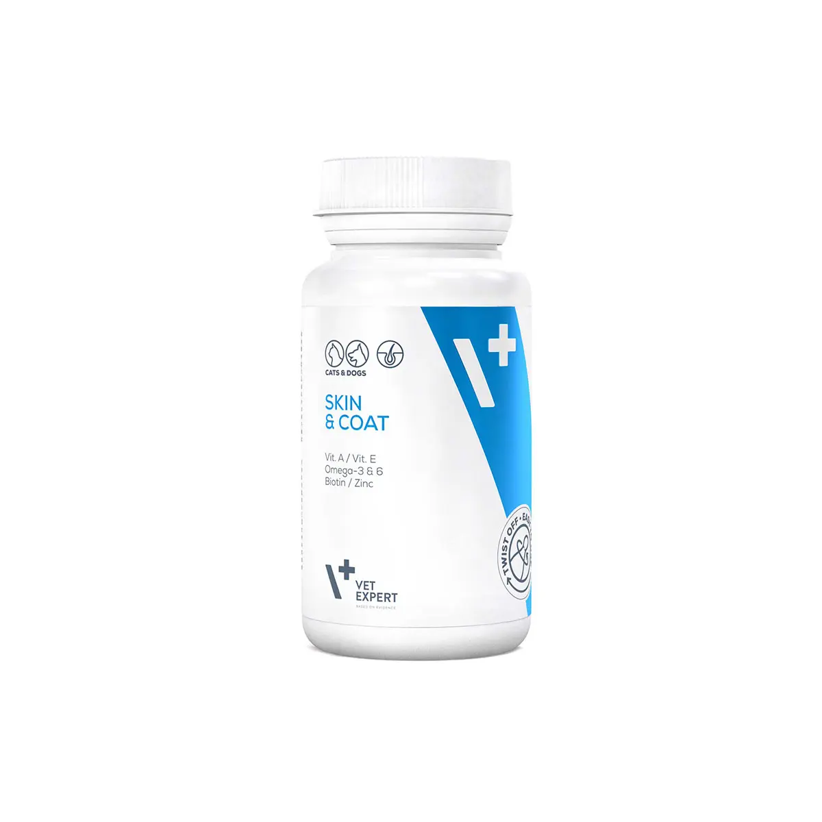 Supliment pentru sanatatea pielii si blanii Vet Expert Skin & Coat Twist-Off, 30 capsule